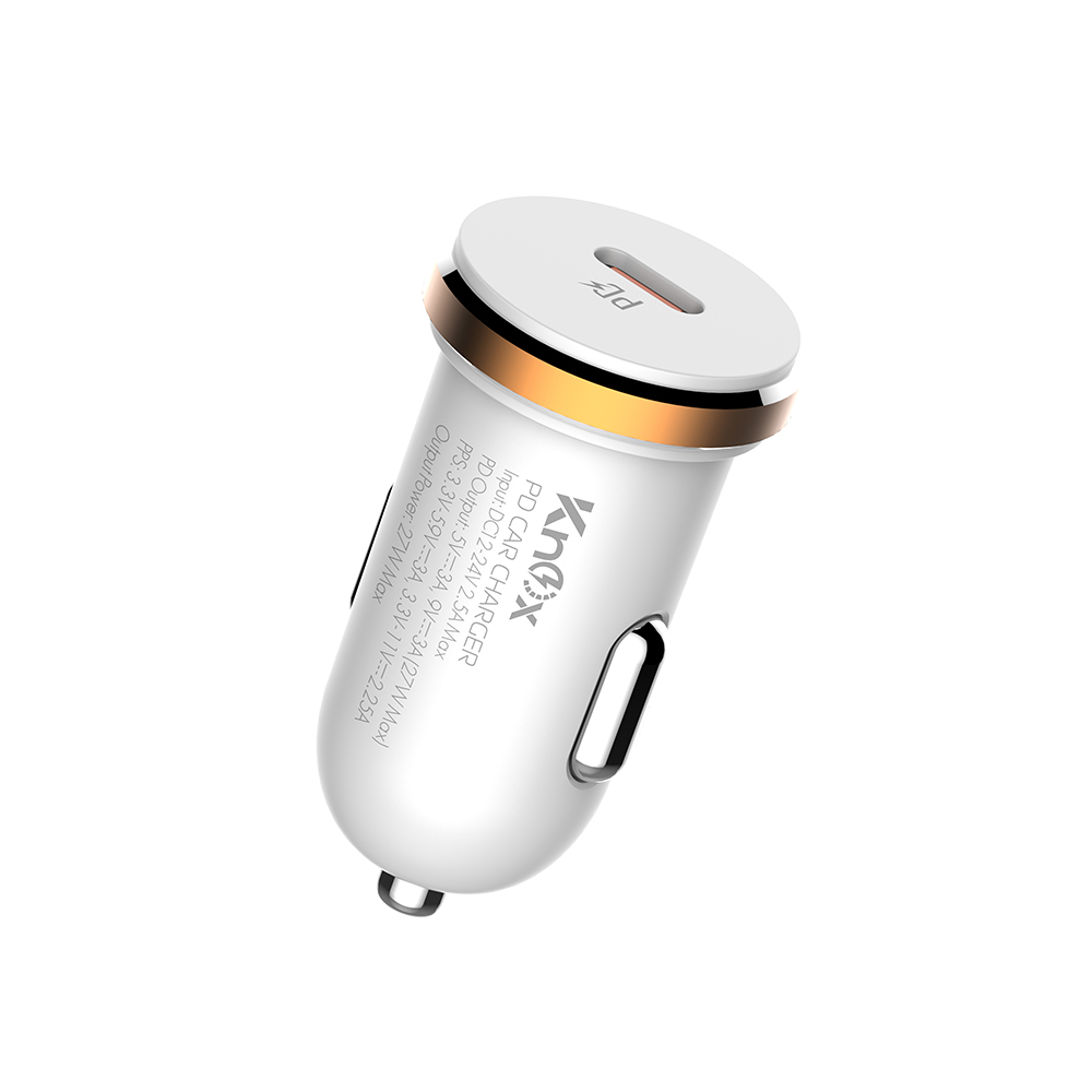 27W Mobile Car Charger with PD Fast Charging 